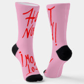 JETZT HEISS PINK SOCKEN (Gewinkelt)