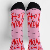 JETZT HEISS ROSA mit LIEBE Socken (Oben)