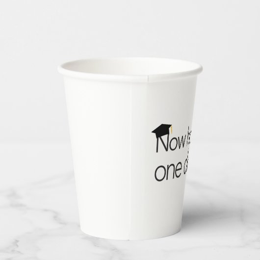 Jetzt heißer durch einen Grad Papier-Cup Pappbecher (Rechts)