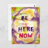 Jetzt hier Postkarte (Vorne/Hinten)