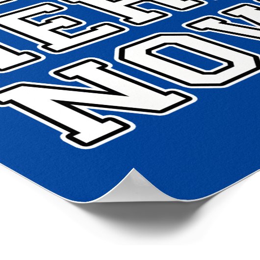 Jetzt hier sein poster (Ecke)