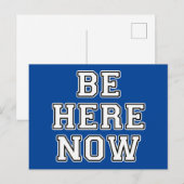 Jetzt hier sein postkarte (Vorne/Hinten)