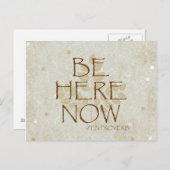 Jetzt hier sein postkarte (Vorne/Hinten)