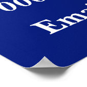 Jetzt Hilfe Gewollt einstellen Poster (Ecke)