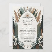 Jetzt Holz Baum Rustikale Stallfarm Arch Brautpart Einladung (Vorderseite)