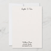 Jetzt Holzbaumwald Rustikale Baumfarm Arch Hochzei Einladung (Rückseite)