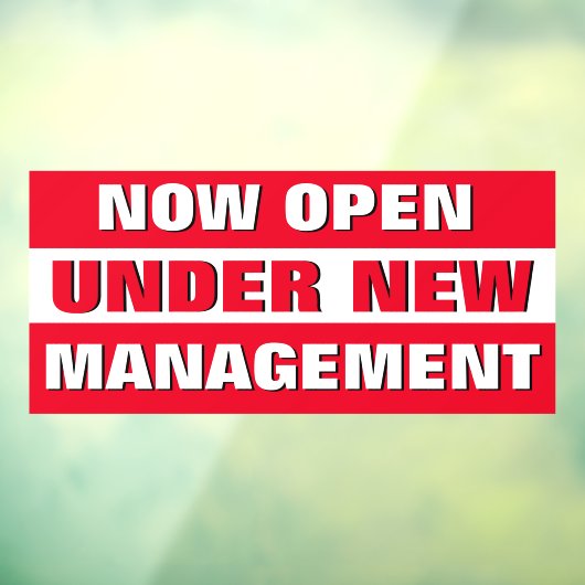 Jetzt im Rahmen des neuen Managements für kleine U Fensteraufkleber (Blatt 3)