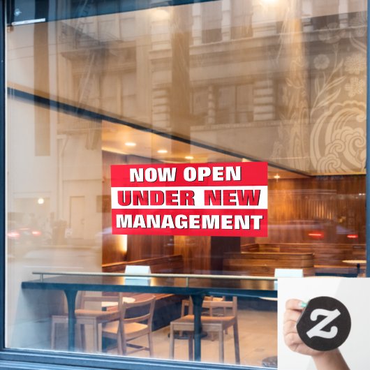 Jetzt im Rahmen des neuen Managements für kleine U Fensteraufkleber (Café-Fenster)