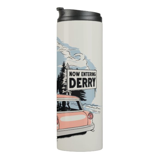 Jetzt in Derry einsteigen Thermosbecher (Nach rechts gedreht)