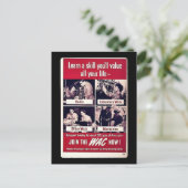 Jetzt in The Wac! Postkarte (Stehend Vorderseite)