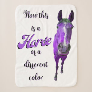 Jetzt ist das ein Pferd einer anderen Farbe Lila Sherpadecke