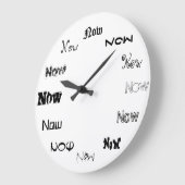 Jetzt ist die Zeit gekommen Große Wanduhr (Winkel)