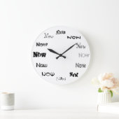 Jetzt ist die Zeit gekommen Große Wanduhr (Zuhause)