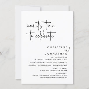 Jetzt ist es an der Zeit, das Party der Hochzeitsf Einladung