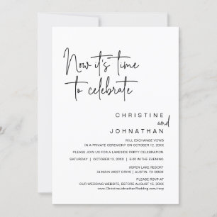 Jetzt ist es an der Zeit, das Party der Hochzeitsf Einladung