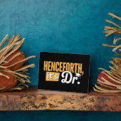 Jetzt ist es Dr. Doktorand Doktorat Doktortitel Fotoplatte (Seite)