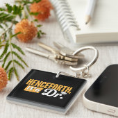 Jetzt ist es Dr. Doktorand Doktorat Doktortitel Schlüsselanhänger (Vorderseite rechts)