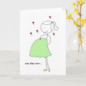 Jetzt jeden Tag Karte (Gelbe Blume)