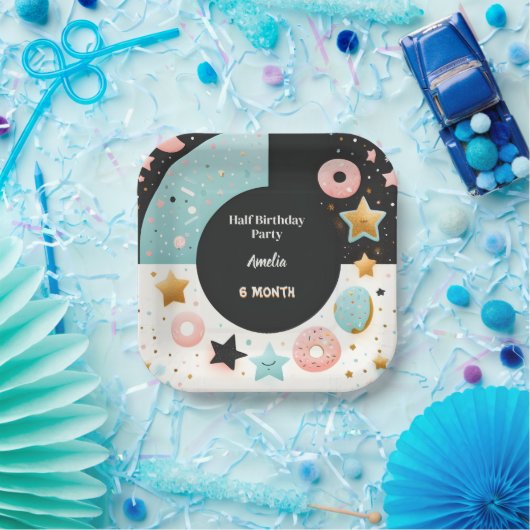Jetzt Junge Mädchen 6 Monate Halbjahr Party Halbja Pappteller (Party)