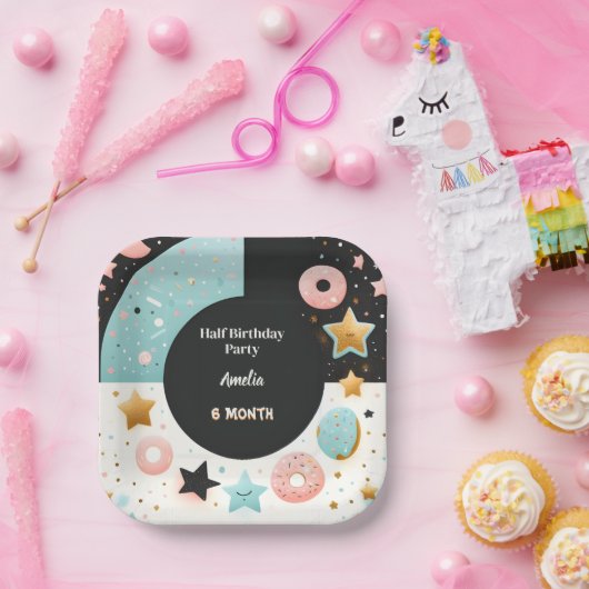 Jetzt Junge Mädchen 6 Monate Halbjahr Party Halbja Pappteller (Party)