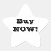 Jetzt kaufen Business White Black Stern-Aufkleber (Vorderseite)