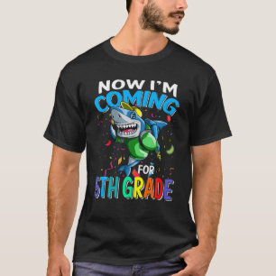 Jetzt komme ich zum 5. Grad Hai zurück zur Schule T-Shirt