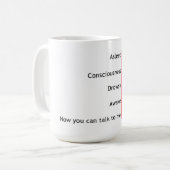 Jetzt können Sie mit mir reden Kaffeetasse (Vorderseite Links)