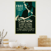 Jetzt kostenlos anmelden für Klassen Erwachsener B Poster (Küche)