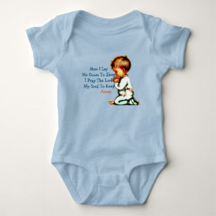 Jetzt lasse ich mich hinab zum Kinderbeten. Baby Strampler