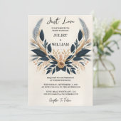 Jetzt Lässiges Herz Nichts Extravagant nur Liebe H Einladung (Stehend Vorderseite)