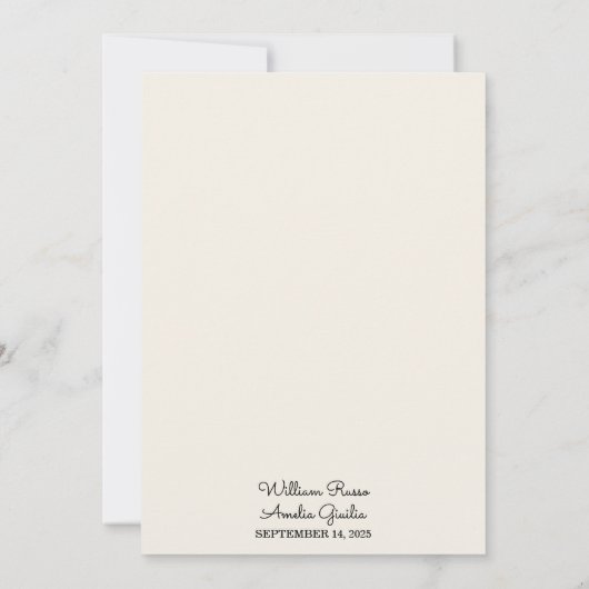 Jetzt Lässiges Herz Nichts Extravagant nur Liebe H Einladung (Rückseite)