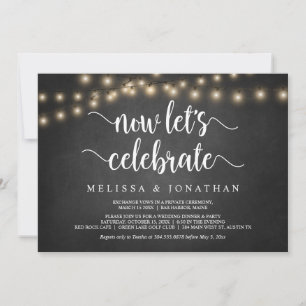 Jetzt lasst uns feiern, Rustikale Hochzeitsankündi Einladung