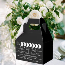 Jetzt laufende Filmklappe Hochzeitsgunst