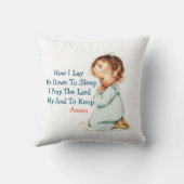 Jetzt lehre ich mich hinab, um Kinder zu schlafen  Kissen (Rückseite)