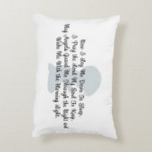 "Jetzt lehre ich mich hinunter zum Schlaf" AKZENT  Dekokissen (Rückseite(Vertikal))