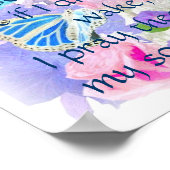 "Jetzt lehre ich mich hinunter zum Schlafen" Art P Poster (Ecke)