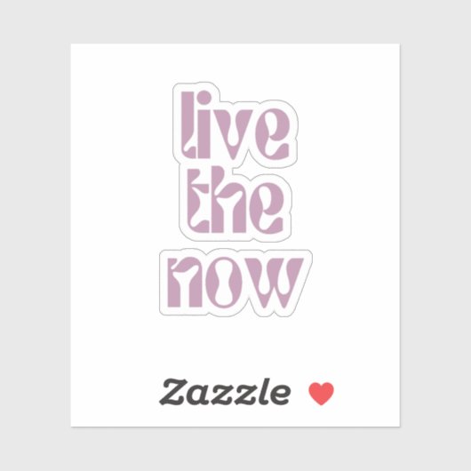 Jetzt live aufkleber (Blatt)