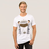 "Jetzt mach dich auf was gefasst" Tri-Blend Shirt (Vorderseite voll)