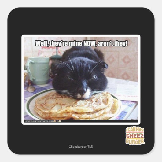 Jetzt meine quadratischer aufkleber (Vorderseite)