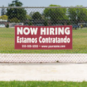 Jetzt mieten / Estamos Contratandando Spanisches B Banner (Insitu)