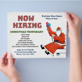 Jetzt mieten Hilfe Weihnachtsfeiertage für Unterne Flyer (Hand)