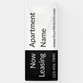 Jetzt mit dem Leasing von Schwarz-Weiß-Wohnung Nam Banner (Vertikal)
