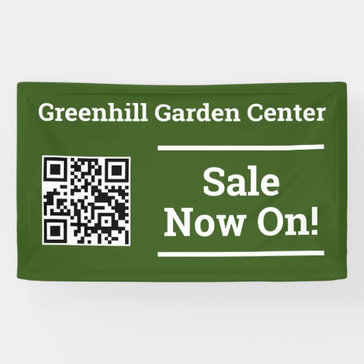 Jetzt mit QR-Code-Banner verkaufen Banner (Horizontal)
