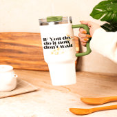 "Jetzt Motivierend Zitat machen - Fett Gold Inspir Reisebecher