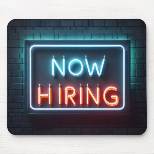 Jetzt Neon Sign für Bridge einstellen Mousepad (Vorne)