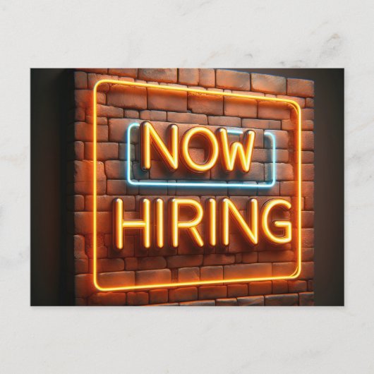 Jetzt Neon Sign für Bridge einstellen Postkarte (Vorderseite)