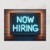 Jetzt Neon Sign für Bridge einstellen Postkarte (Vorderseite)