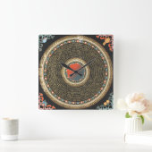 Jetzt O'Clock II Quadratische Wanduhr (Zuhause)