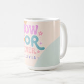 Jetzt oder nie - Inspiration-Zitat zurückrufen Kaffeetasse (VorderseiteRechts)