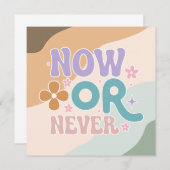 Jetzt oder nie | Inspirationskurskarte (Vorne/Hinten)